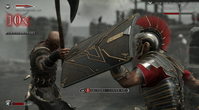 Ryse shield combat