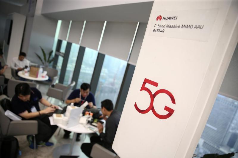 A Huawei 5G device is pictured outside an exhibition in Bangkok, Thailand, January 30, 2019.