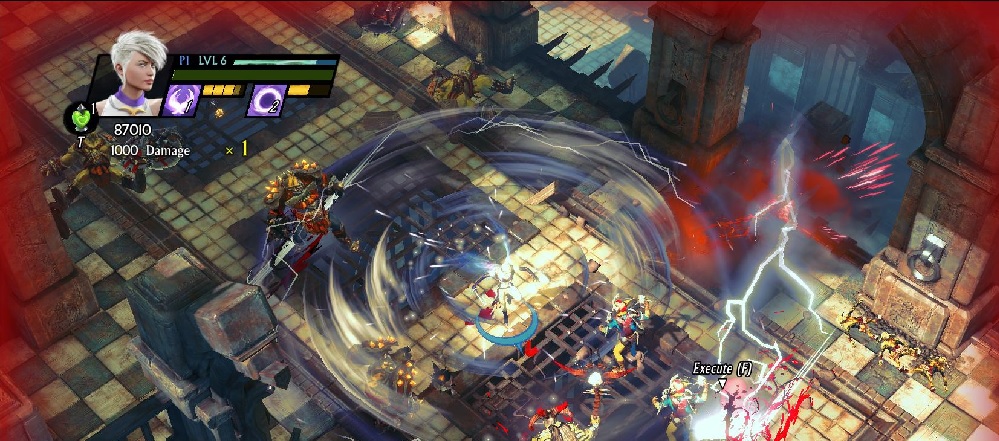 Deathwalker: This circle of destruction moves with you.