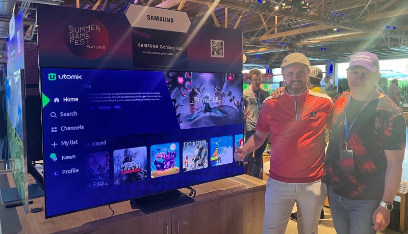 Doki Tops of Utomik shows off cloud gaming on the Samsung Gaming Hub with Mike Lucero.