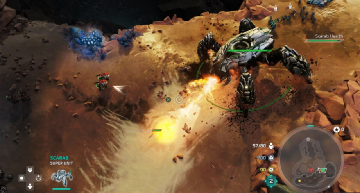 This Scarab has been taken over by a Spartan.