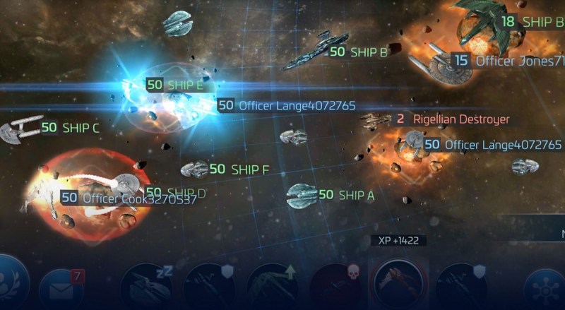 You can explore and conquer the galaxy in Star Trek: Fleet Command.