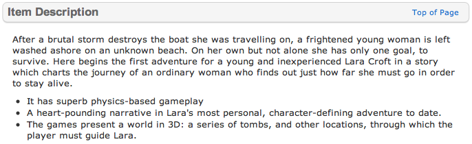 Tomb Raider (Walmart.com)