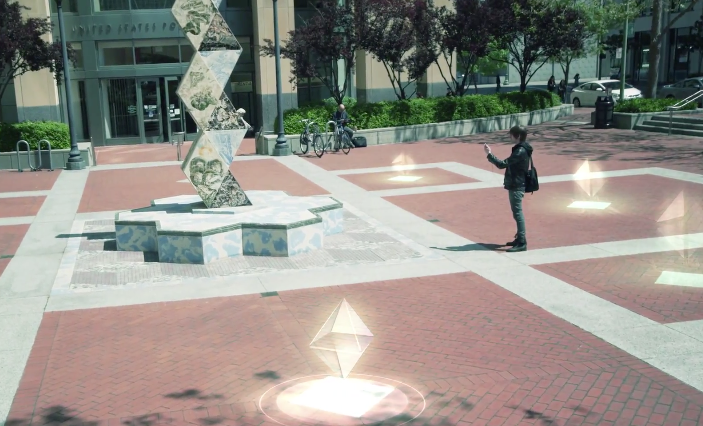 Ingress' field of play is the world, layered with virtual data.