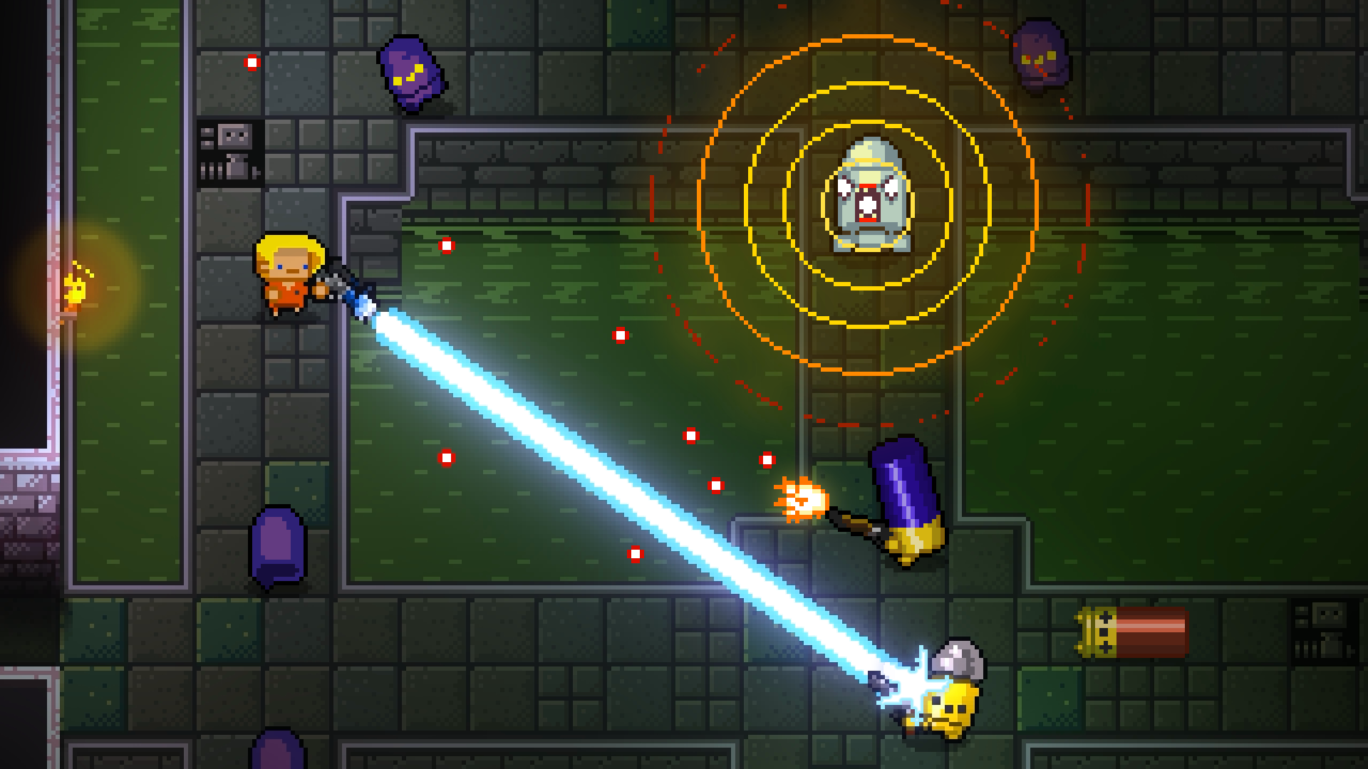 This beam gun is much easier to kill with.