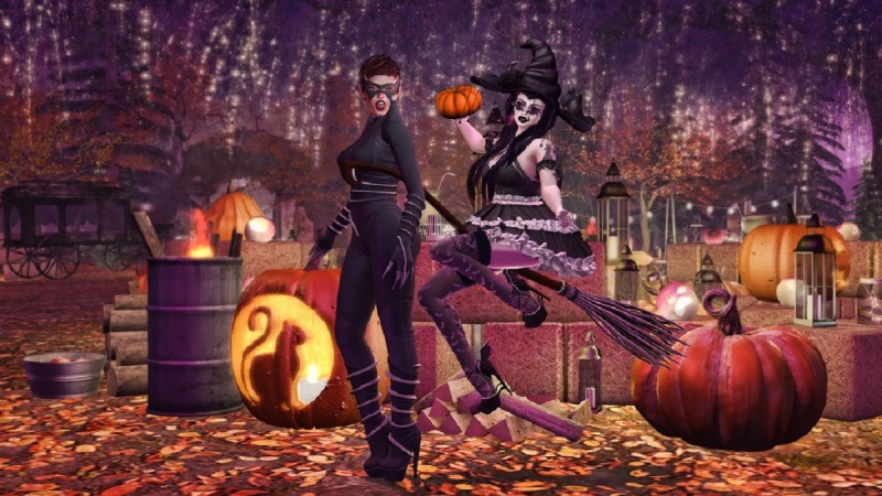 Halloween in Second Life.