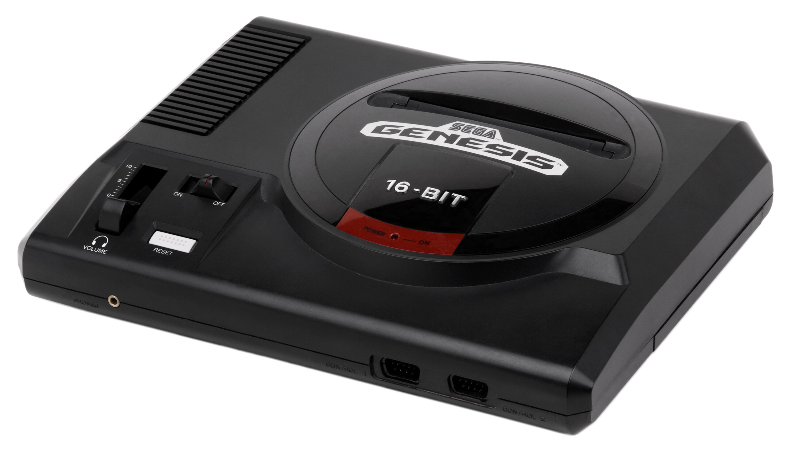 A Sega Genesis console.