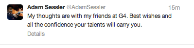 Sessler G4 Tweet