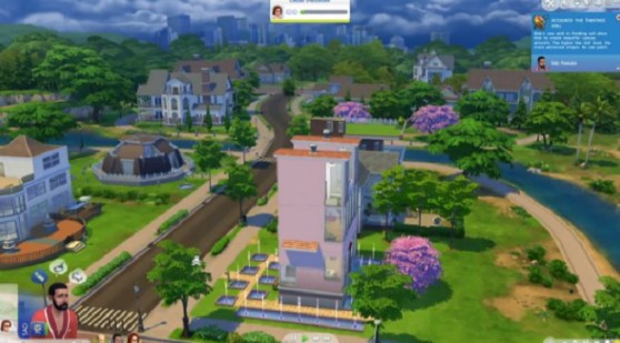 The Sims 4 neighborhood