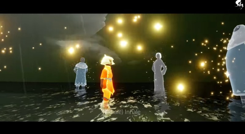 Aurora sings as cool animations play in Sky: Children of the Light.