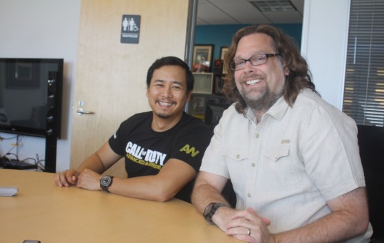 Sledgehammer Games leaders Joe Salud and Aaron Halon.