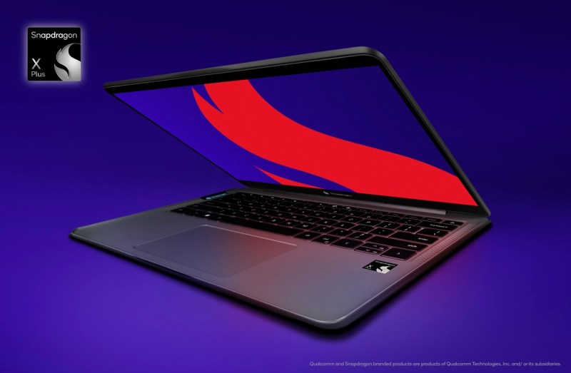 A Windows laptop with the Snapdragon X Plus.