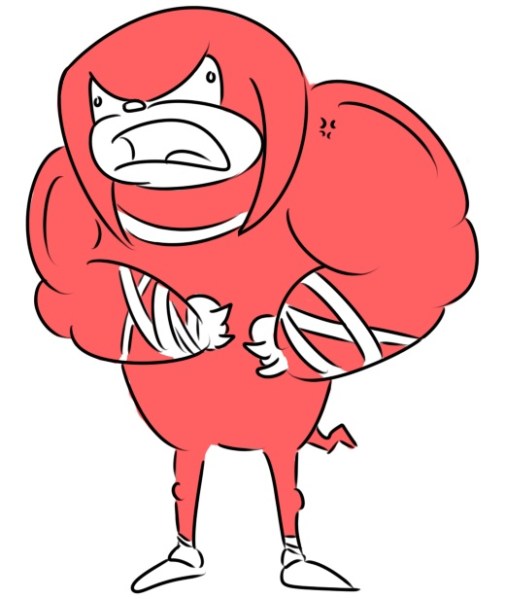 SomeThomas's drawing of the Sonic Boom Knuckles
