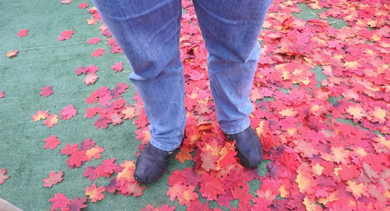 Ignore the shoes of journalist Chris Morris. Why does Sony have fake maple leaves?