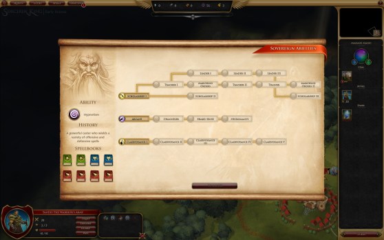 Sorcerer King sovereign abilities skill tree