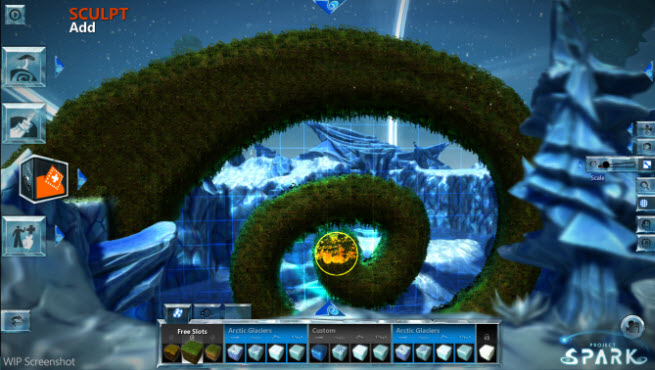 Project Spark sculpting