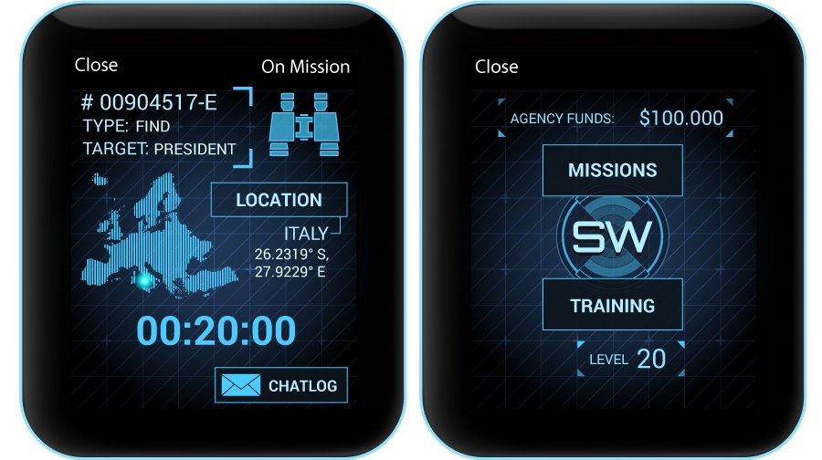 Bossa Studios' Spy_Watch uses Apple's own notification system to make you feel like a real secret spy.
