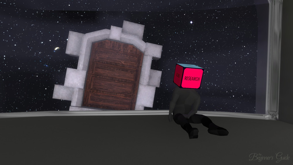 The Beginner's Guide goes for the post-modern with great success.