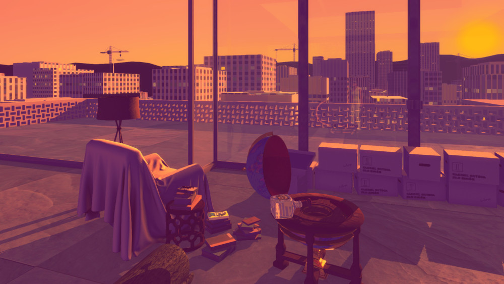 Sunset's architecture and lighting offer some calming vistas.