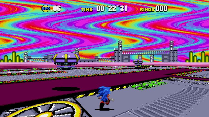 Sonic CD's bonus stages.