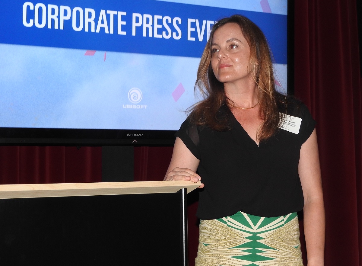 Stephanie Simard is vice president of global marketing at Ubisoft's movie division.