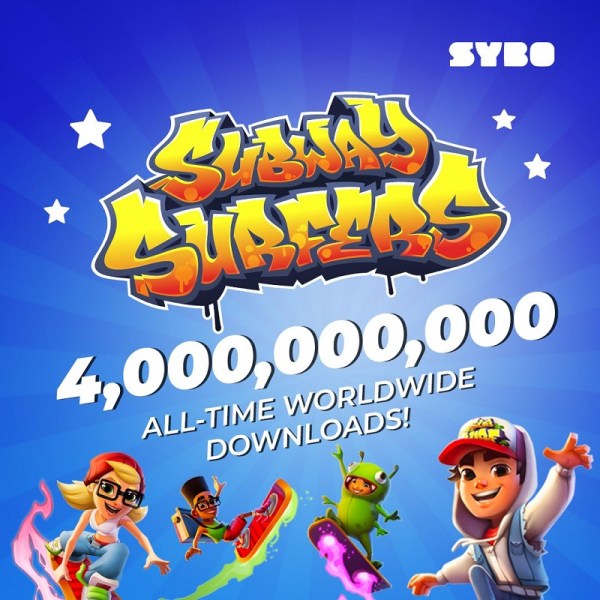 Subway Surfers has hit four billion downloads.