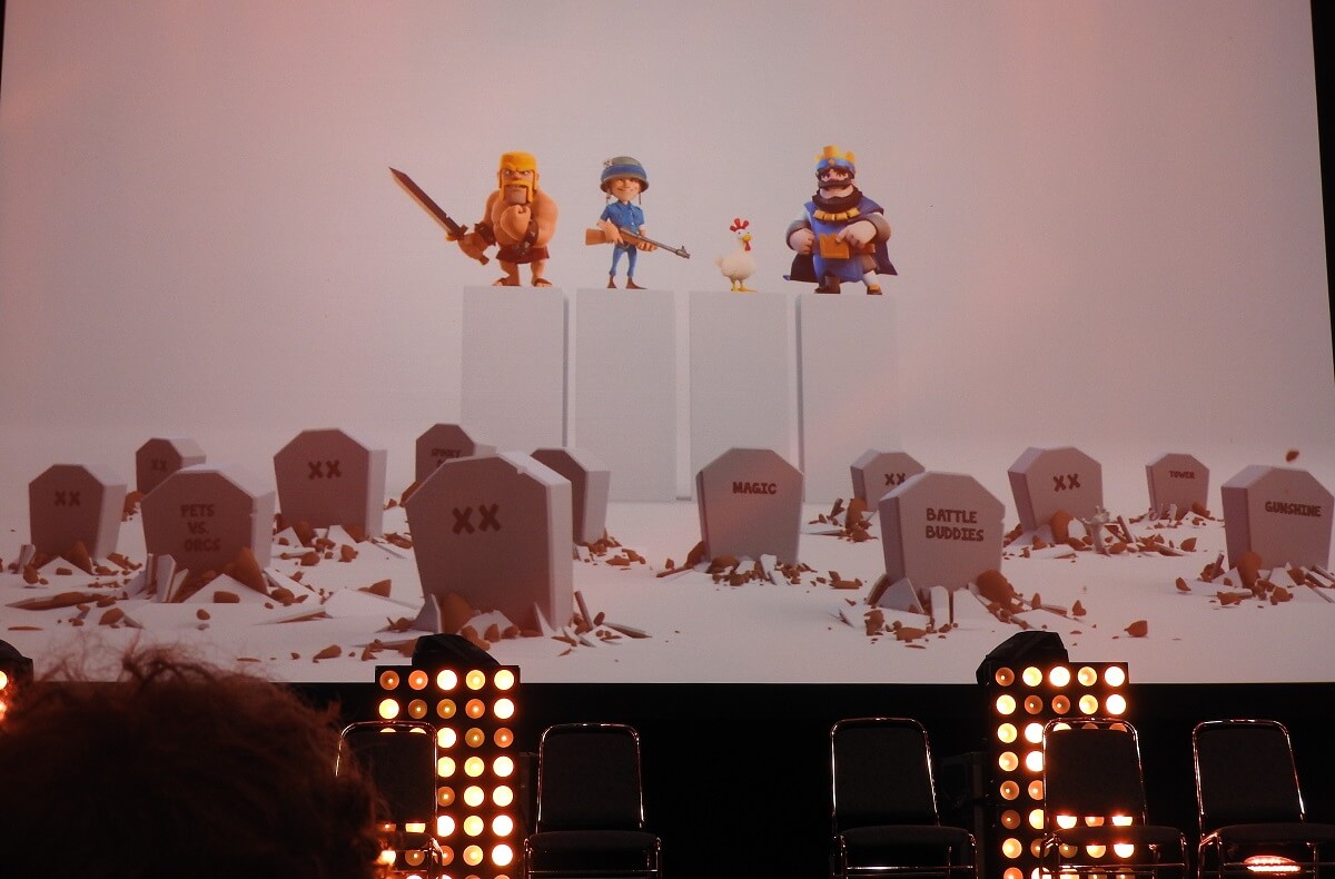 Supercell has killed 14 games and published four.