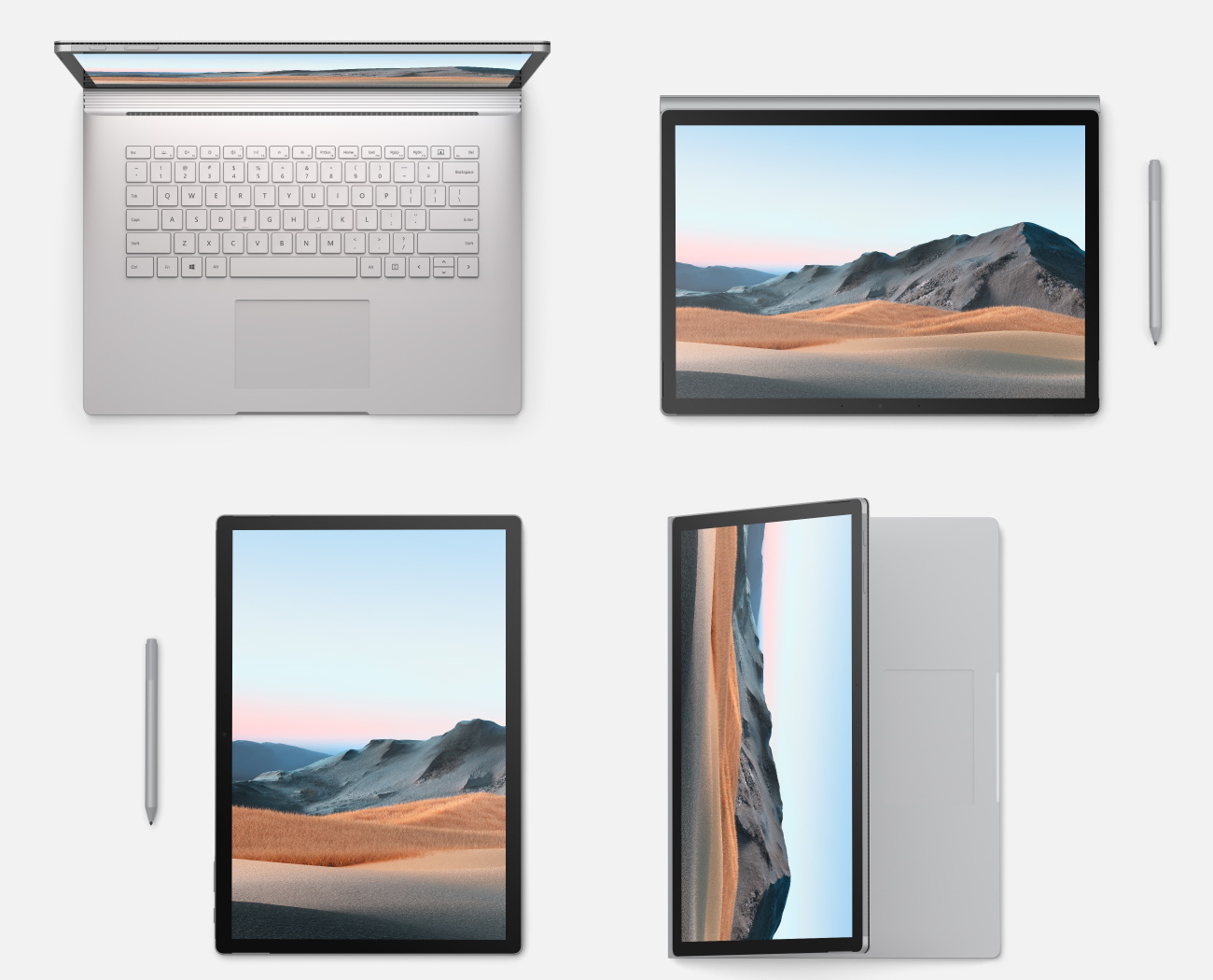 Surface Book 3 from different angles