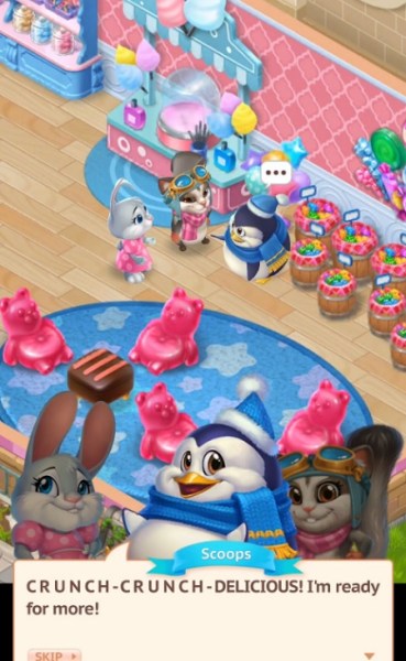 Sweet Escapes has zany characters.