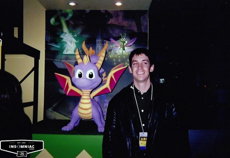 Ted Price in the Spyro days in the 1990s.