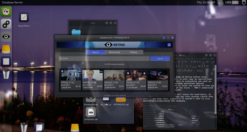 The user interface for Telling Lies. Can you dig out the truth?