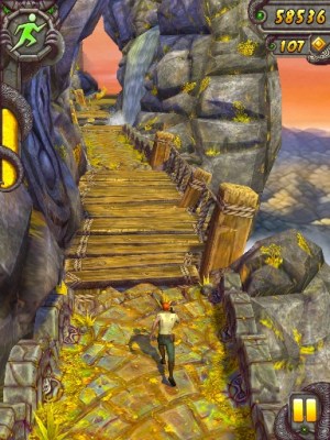 Temple Run 2 waterfall