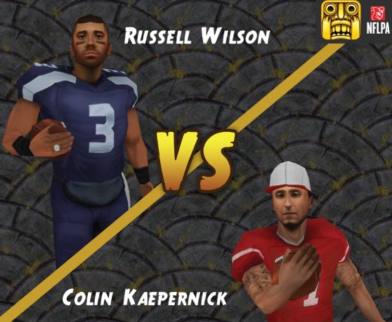 Temple Run 2 with NFL quarterbacks