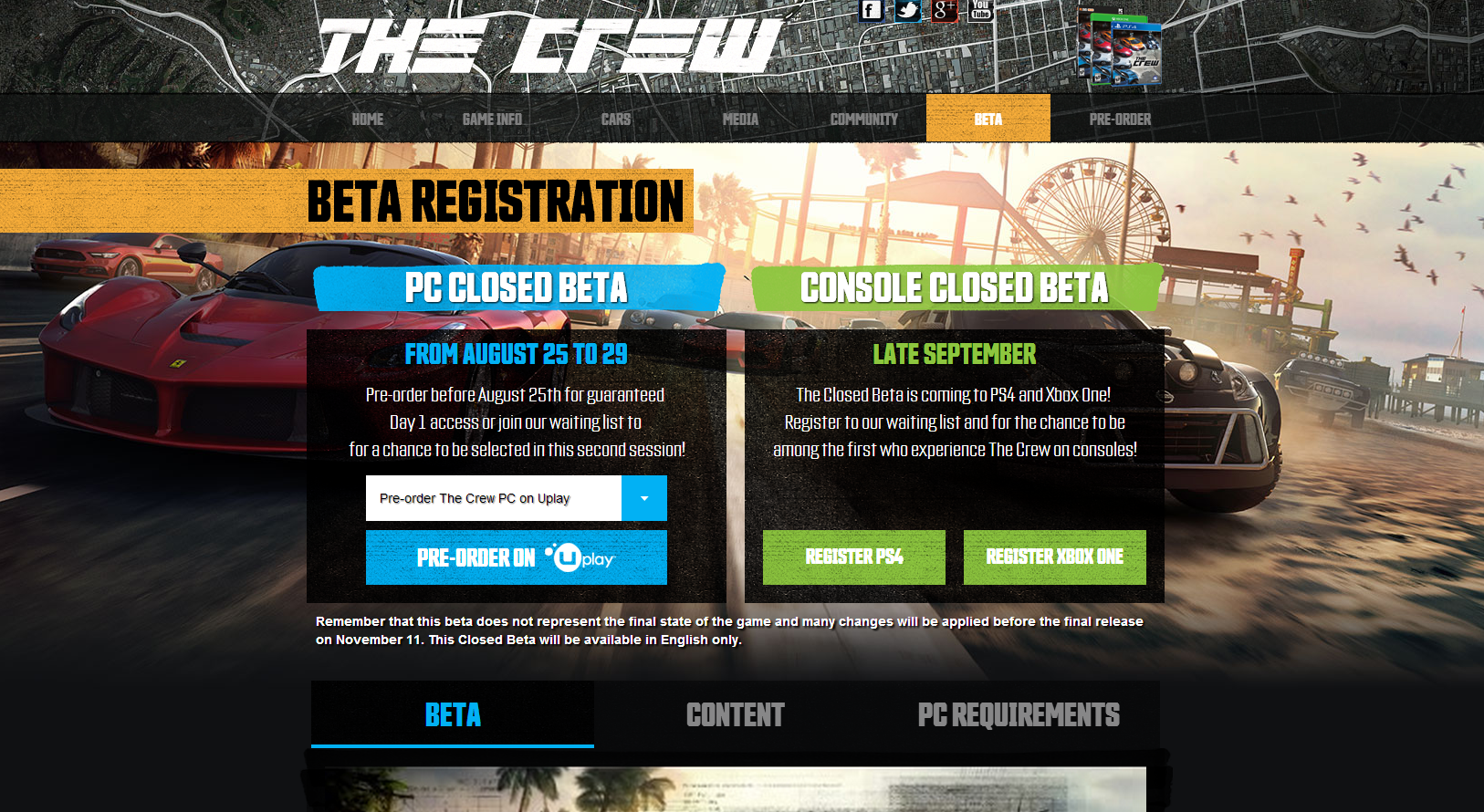 The Crew beta