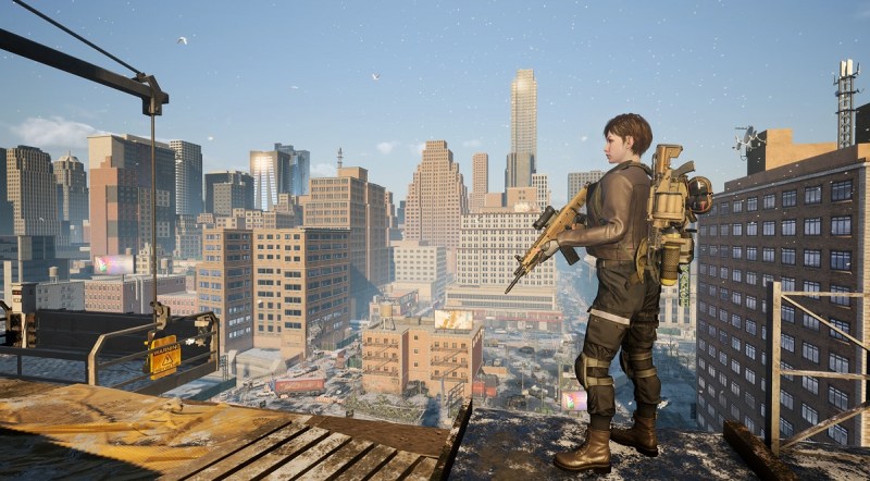 The view of New York's skyline in The Division: Resurgence.