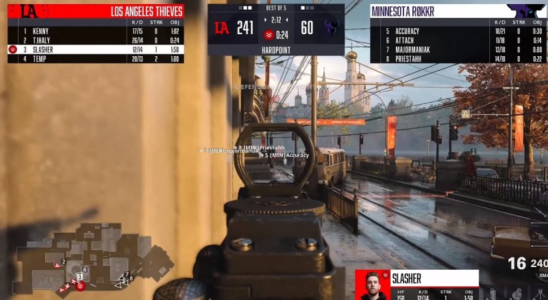 The L.A. Thieves fight the Minnesota Rokkr in the opening match of the CDL.
