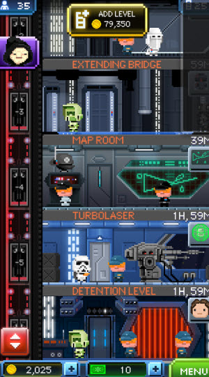 Star Wars: Tiny Death Star screen shot.