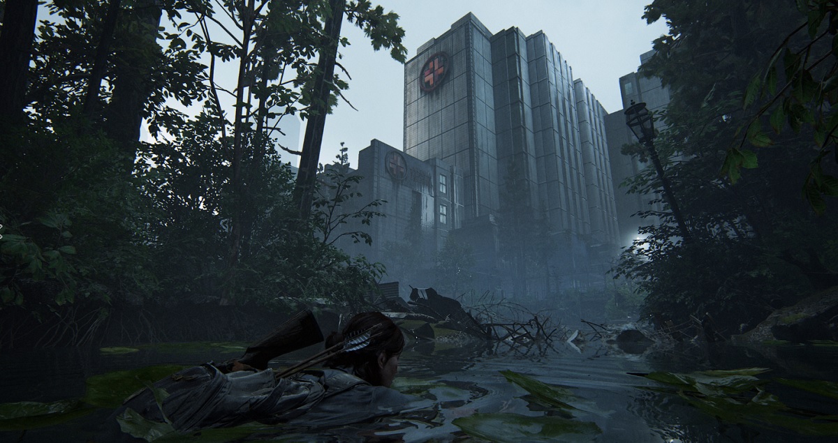The broken city of Seattle in The Last of Us Part II.