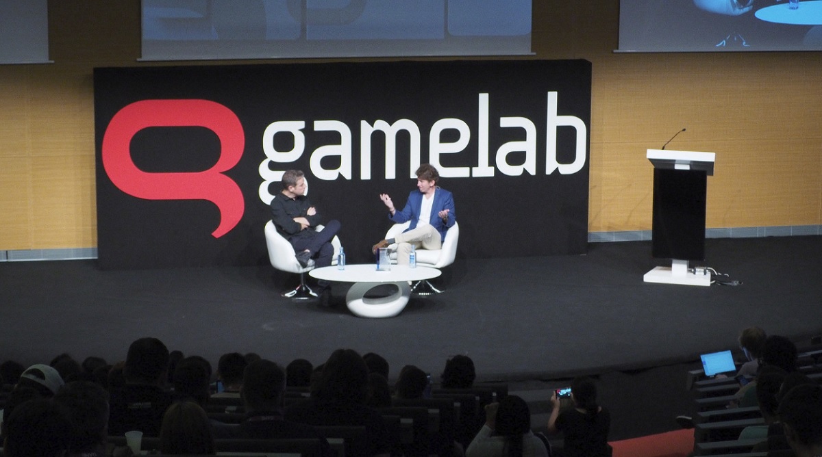 Todd Howard received the Industry Legend award at Gamelab 2018.