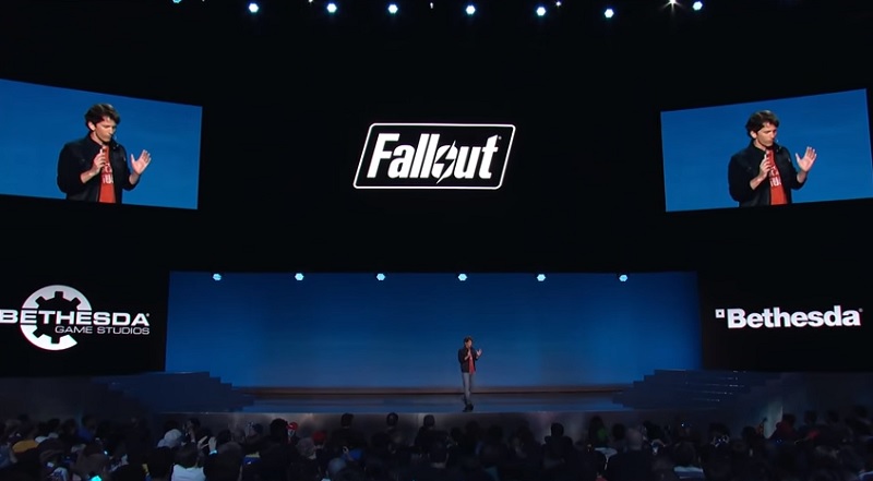 Todd Howard introduces Fallout 4 in the Dolby Theater in 2015.