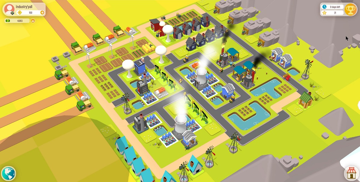 Townstar turns into a real town once you're far along.