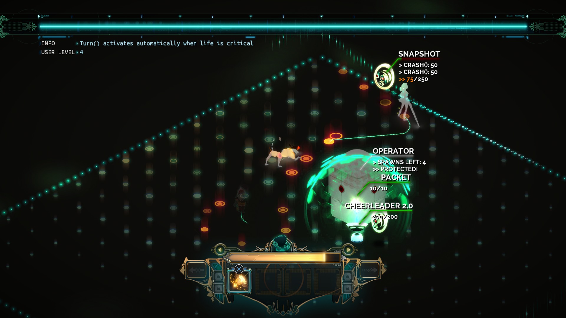 What a battle looking like in the Planning mode.