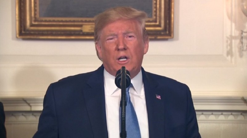 President Donald Trump addresses gun violence in speech.