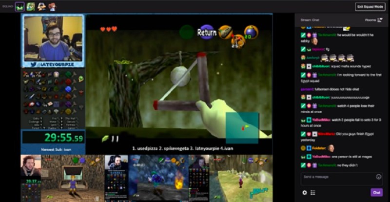 Twitch's Squad Stream lets four players join the same stream.
