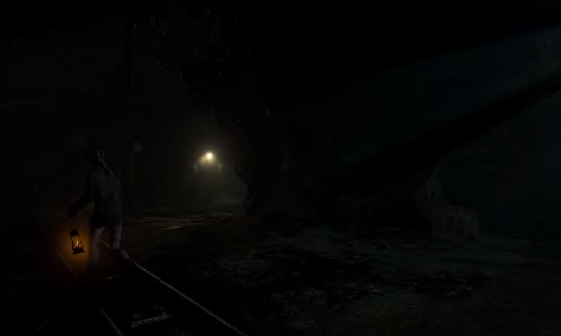 Jessica wanders the mine in Until Dawn.