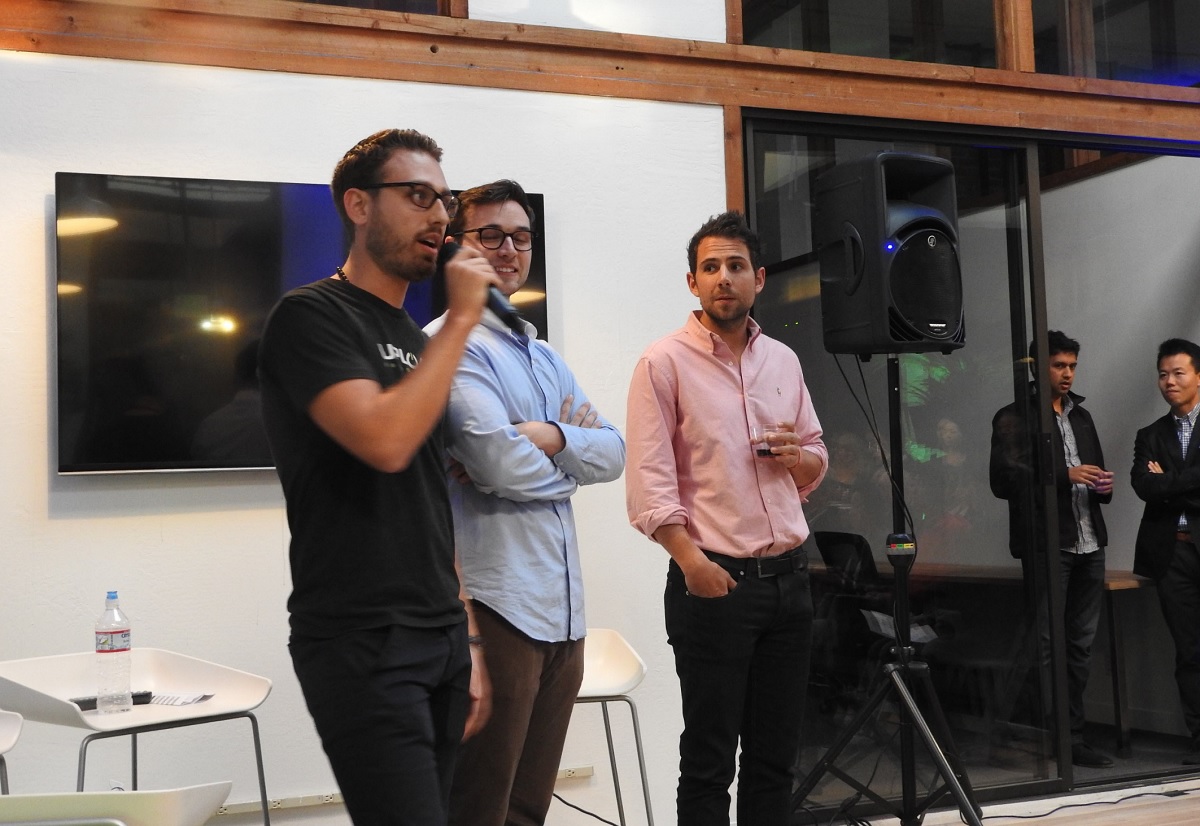 Taylor Freeman (left) and Will Mason (center) of Upload VR.