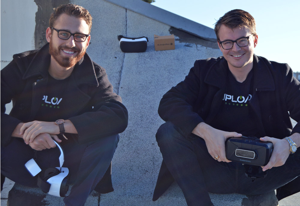 Taylor Freeman (left) and Will Mason of UploadVR