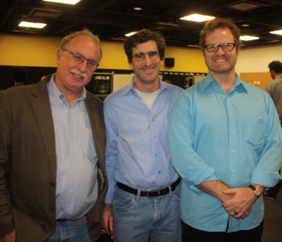 Mike Zyda, Laird Malamed, and Scott Easley of USC.