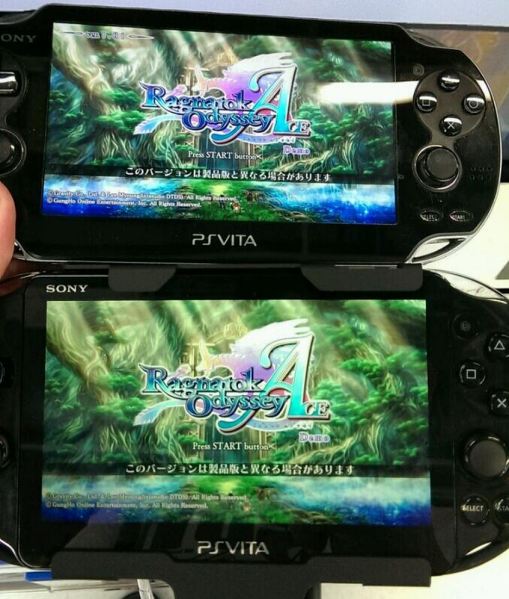 The original Vita is on the top. Vita 2000 is on the bottom.