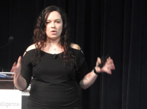 Stephanie Lamas of SuperData at VRX.